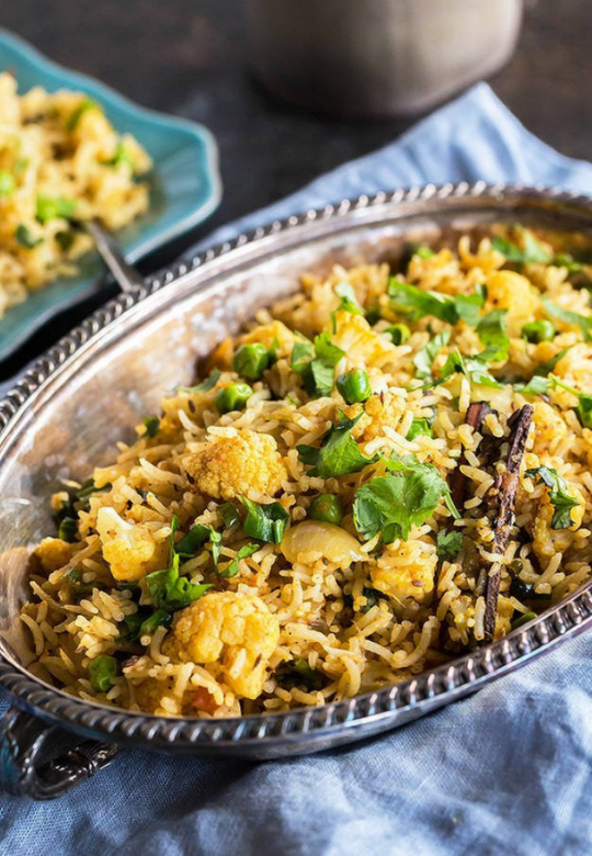 Cauliflower Matar Pulao