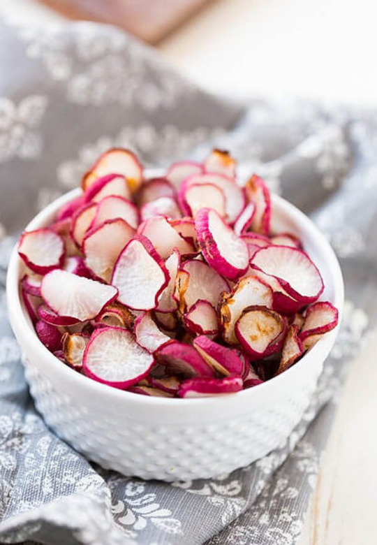 Baked Radish Chips