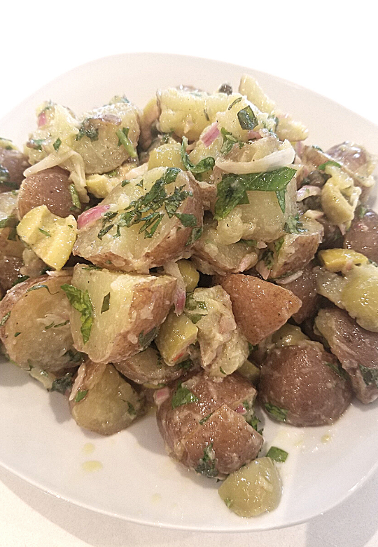 Tangy Potato and Olive Salad