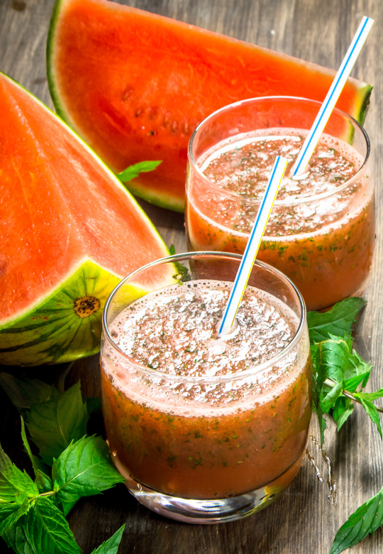 Watermelon Mint Protein Smoothie