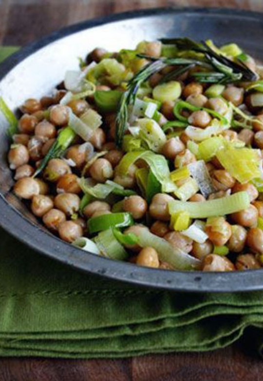 Chickpeas with Leeks and Lemon