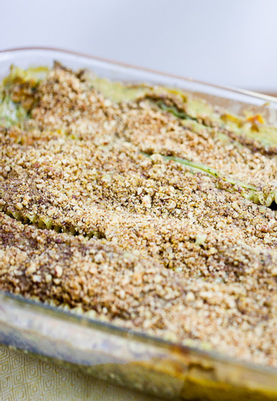 Vegan, Wheat-Free Butternut Squash and Wild Mushroom Lasagna