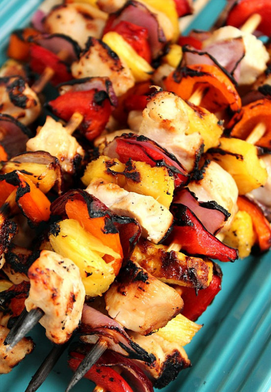 Chicken and Pineapple Skewers
