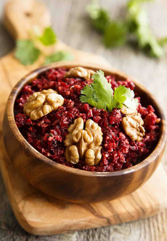 Beet and Walnut Dip