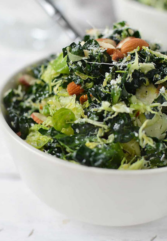 Kale and Brussels Sprout Salad