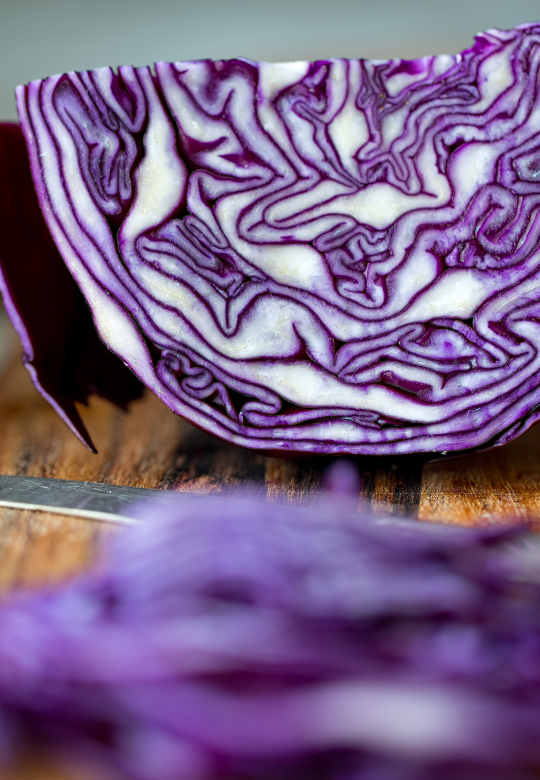 Roasted Purple Cabbage