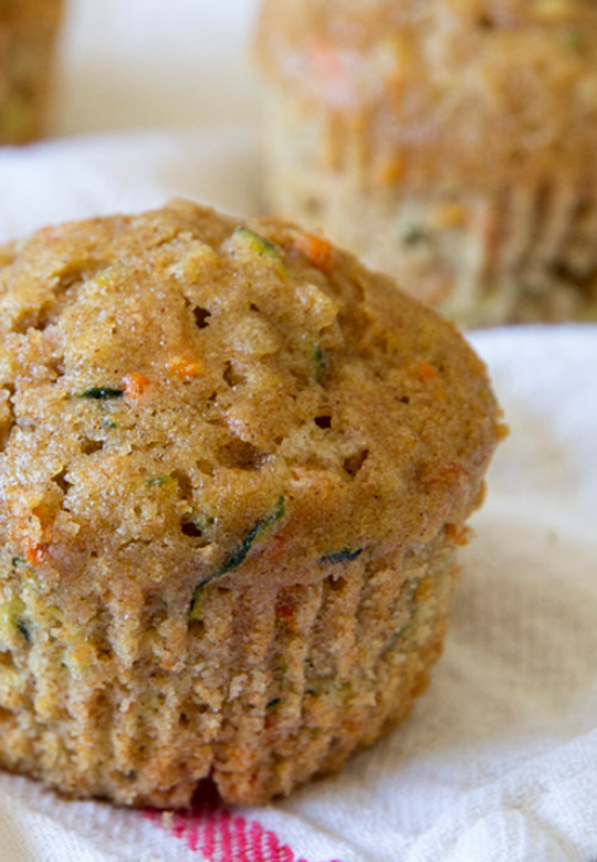 Brown Rice Spelt Morning Glory Muffins