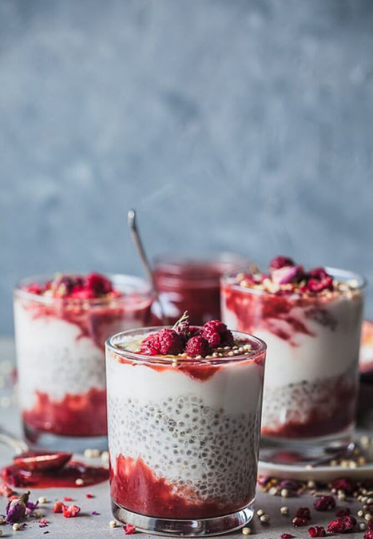 Overnight Strawberry Chia Pudding