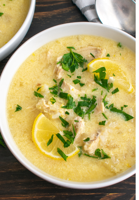 Lemon Chicken and Rice Soup