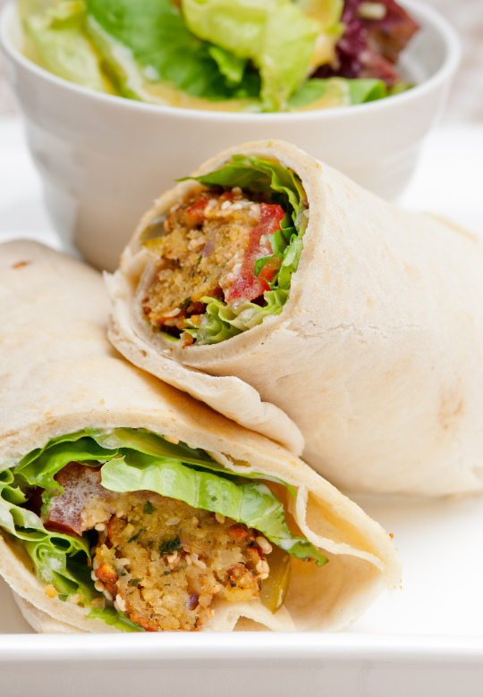 Smashed Chickpea Salad Wrap